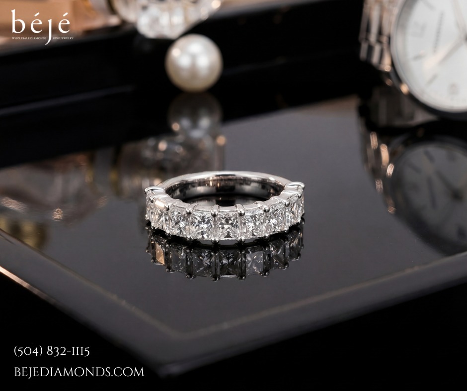 The Quiet Power of an Eternity Band - jewelry store in metairie - beje diamonds