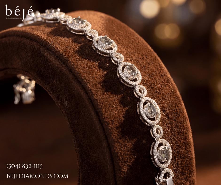Alexandrite bracelet - beje diamonds - jewelry store in metairie