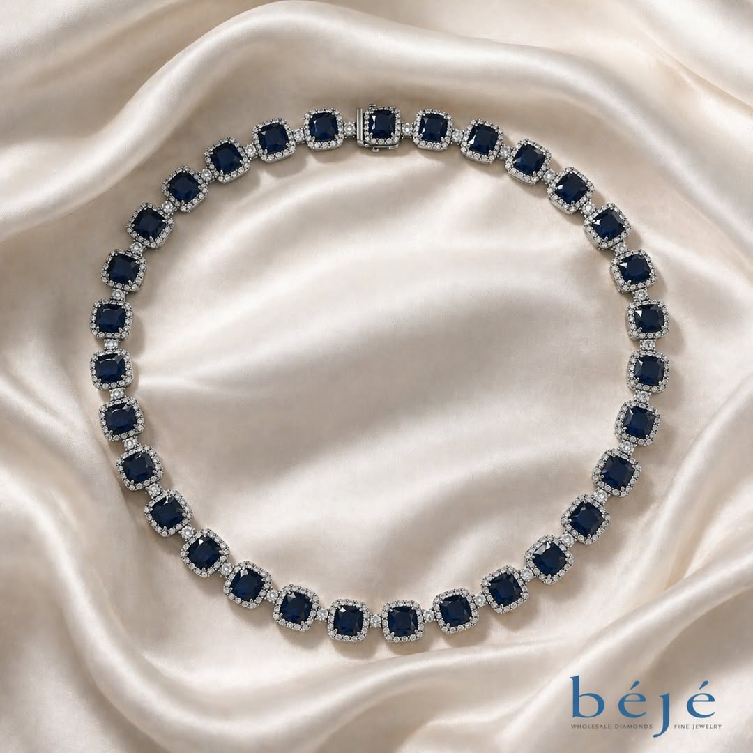 The Sapphire Necklace That Defines Luxury - jewelry store in metairie - beje diamonds