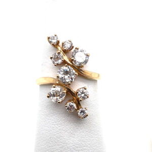 Cluster Diamond Ring in 14KYG