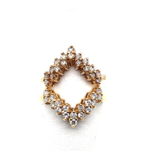 Van Cleef Diamond Guard Ring Set in 14KYG