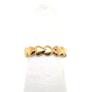Yellow Gold Heart Band