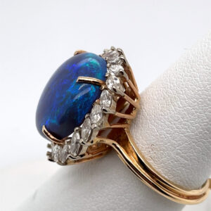 Opal and Diamond Ring in 14KYG