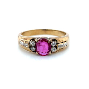 Ruby and Diamond Ring in 14KYG