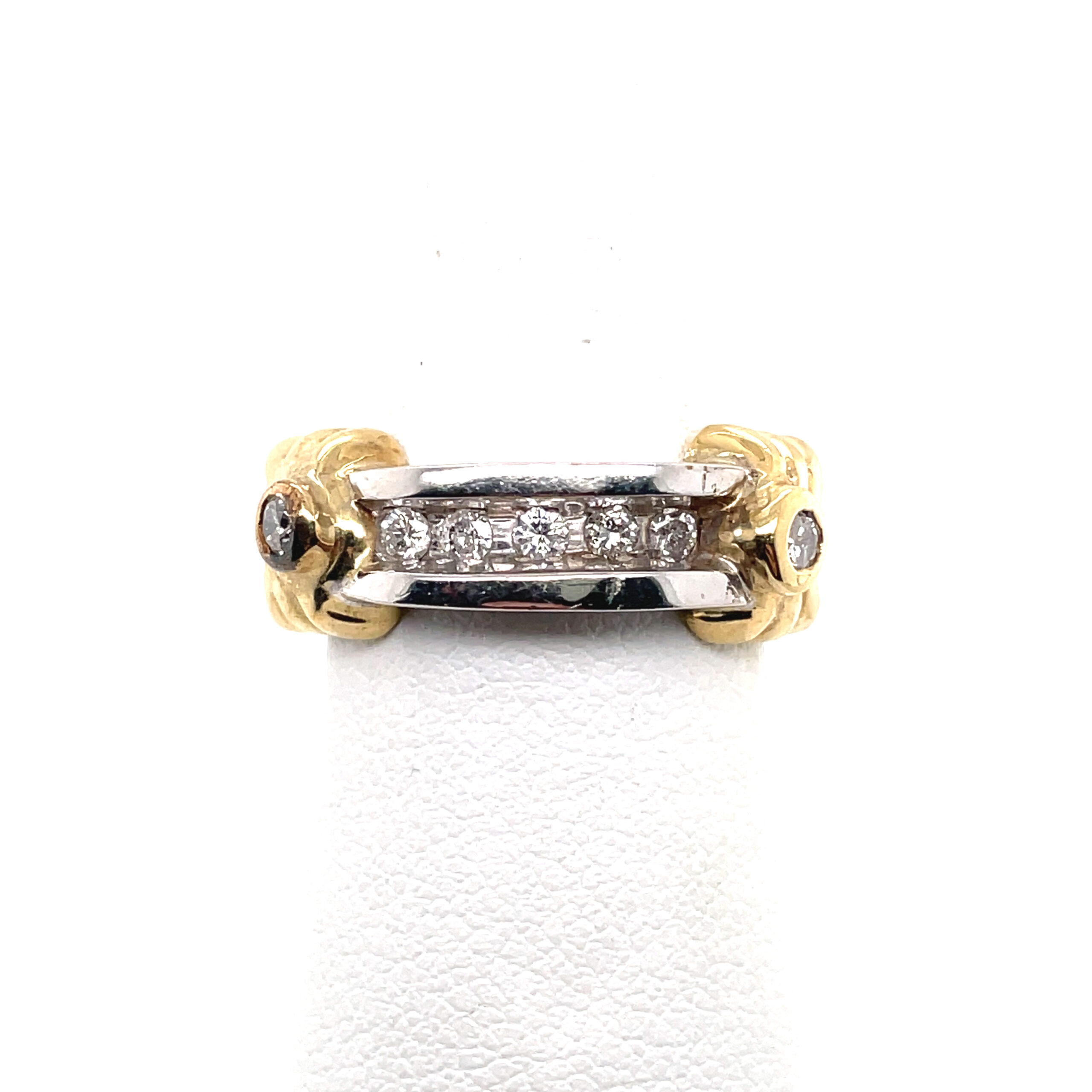 Diamond Band in 14K Two-Tone