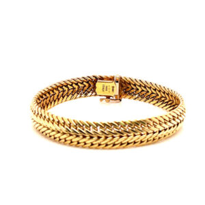Woven Chain Bracelet in 14KYG