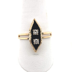 "Two Peas in a Pod" Diamond Ring in 14KYG