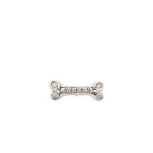 Roberto Coin© Dog Bone Diamond Pendant in 18KWG