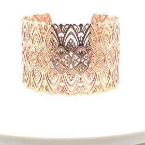 Mia Patterned Cuff in 14KRG
