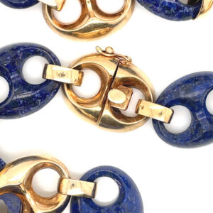 Lapis Lazuli & Gold Link Necklace