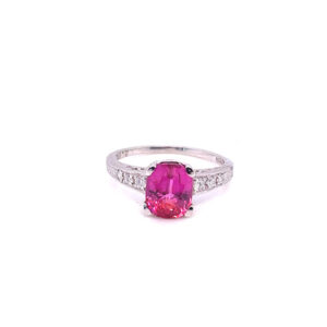 Ruby and Diamond Ring in Platinum
