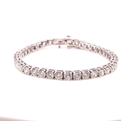 9.88 Carat Diamond Tennis Bracelet in Platinum - Image 3