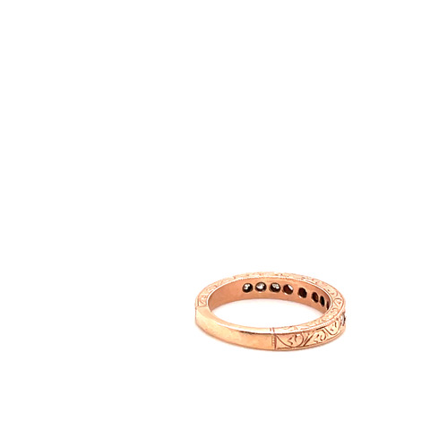 Diamond Band in 14KRG - Image 4