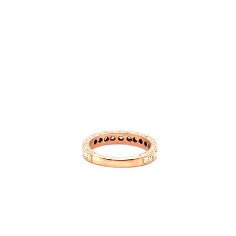 Diamond Band in 14KRG - Image 2