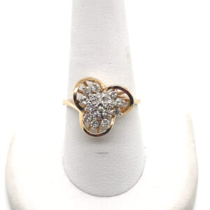 16-Stone Diamond Ring in 14KYG