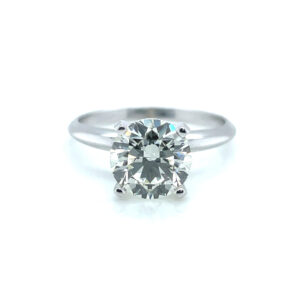2.01 Carat Brilliant Round Diamond Solitaire Ring