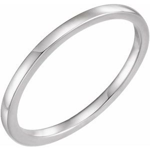 14K White Band
