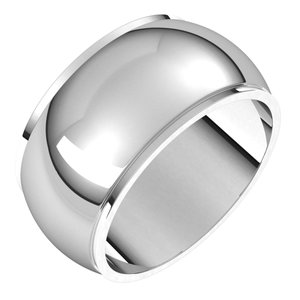 10K White 10 mm Half Round Edge Band Size 5
