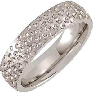Cobalt 6 mm Patterned Band Size 7