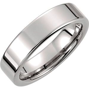 Tungsten 6 mm Flat Band Size 6.5
