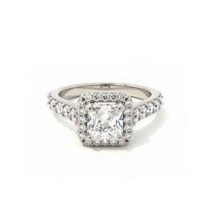 Diamond ring, 18kt white gold.